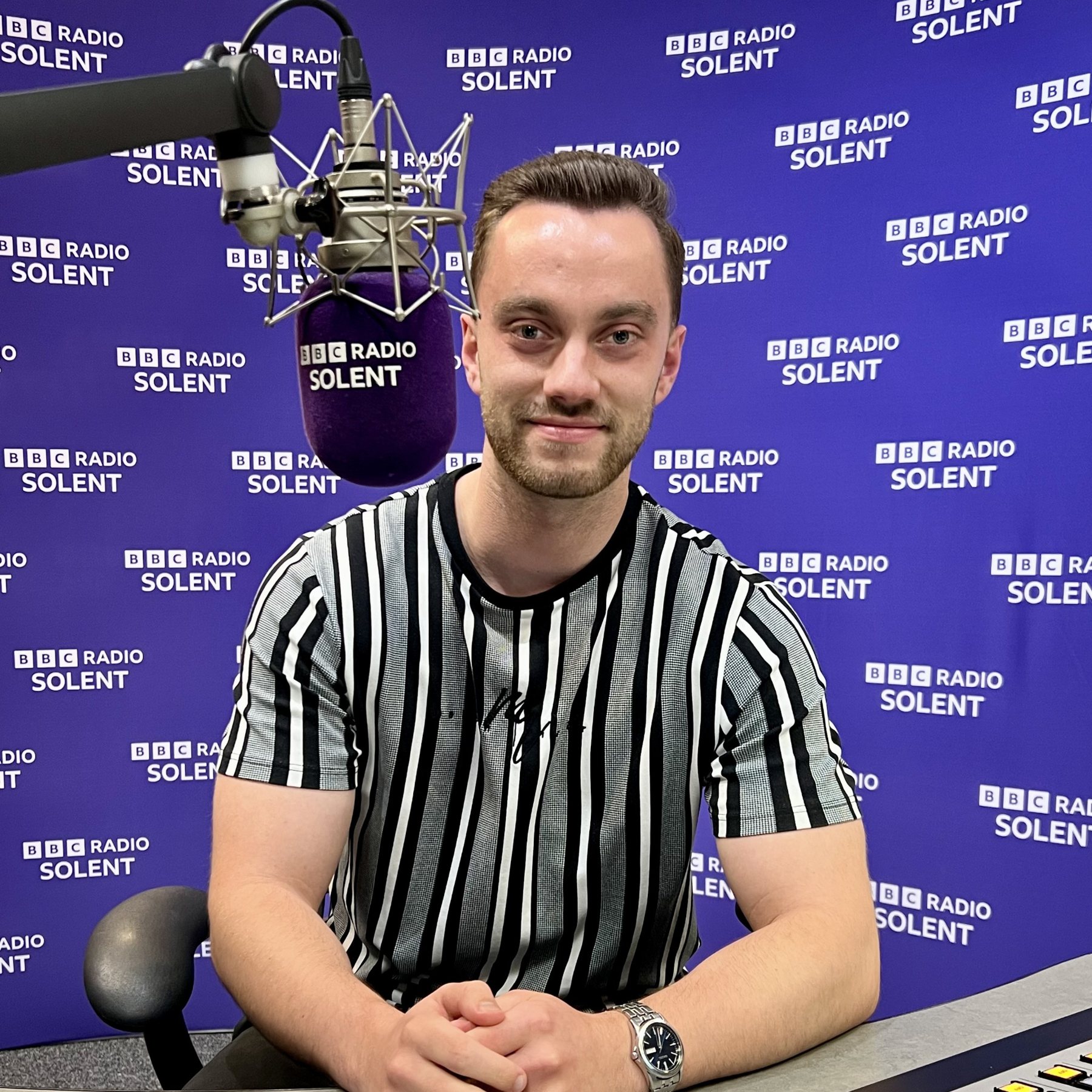 Me in the BBC Radio Solent studio
